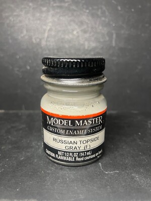 Testors Model Master Russian Topside Gray 2120 Flat Enamel Paint .5 oz.