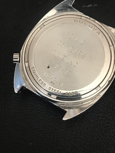 Bulova Accutron 218 Mens Stainless Steel For Repair Or Restoration