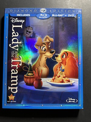 BRAND NEW Lady and The Tramp Diamond Edition (Blu-Ray + DVD) 2-Disc Set SEALED
