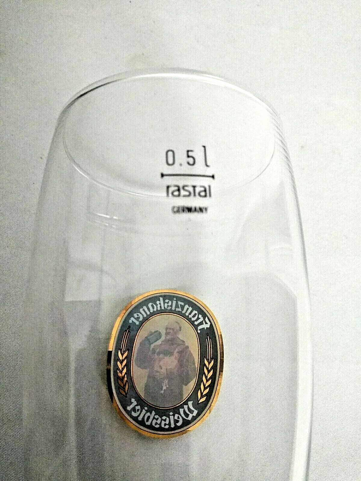 Franziskaner Weissbier German Pilsner Glass 0,5 L Rastal 9 3/4