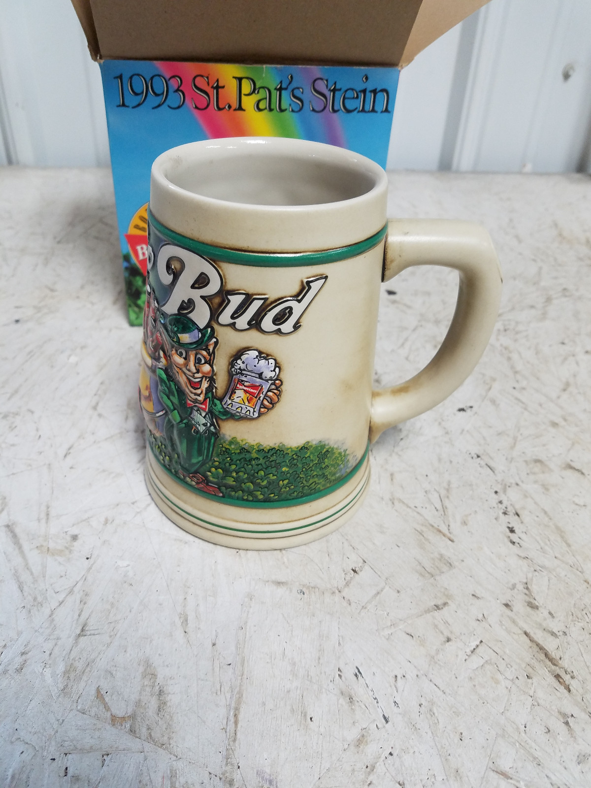 Budweiser 1993 St. Pat's Beer Stein ~ 