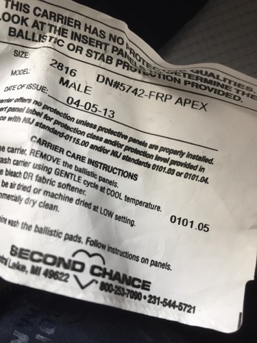 Male Apex Second Chance Carrier size Male 2816..Free Shipping