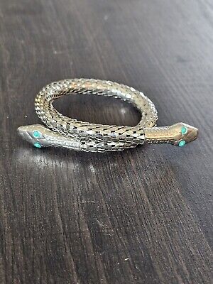 Vintage Snake Serpent Bracelet Arm Cuff Mesh 12''