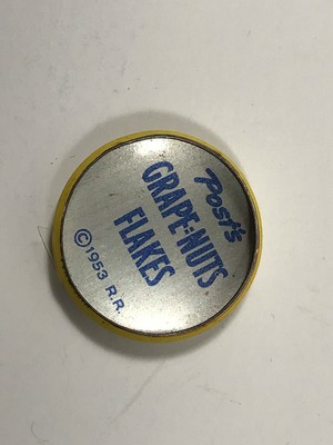 1953 Post Grape-Nuts Flakes Roy Rogers Pin #1 Pinback prize premium