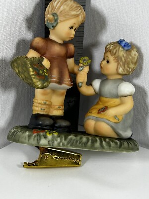 Vintage Berta Hummel Porcelain Figurines  Our Friendship Will Bloom Forever  