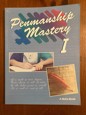 Abeka 4th Grade Penmanship Mastery 1 - student workbook complete - like new