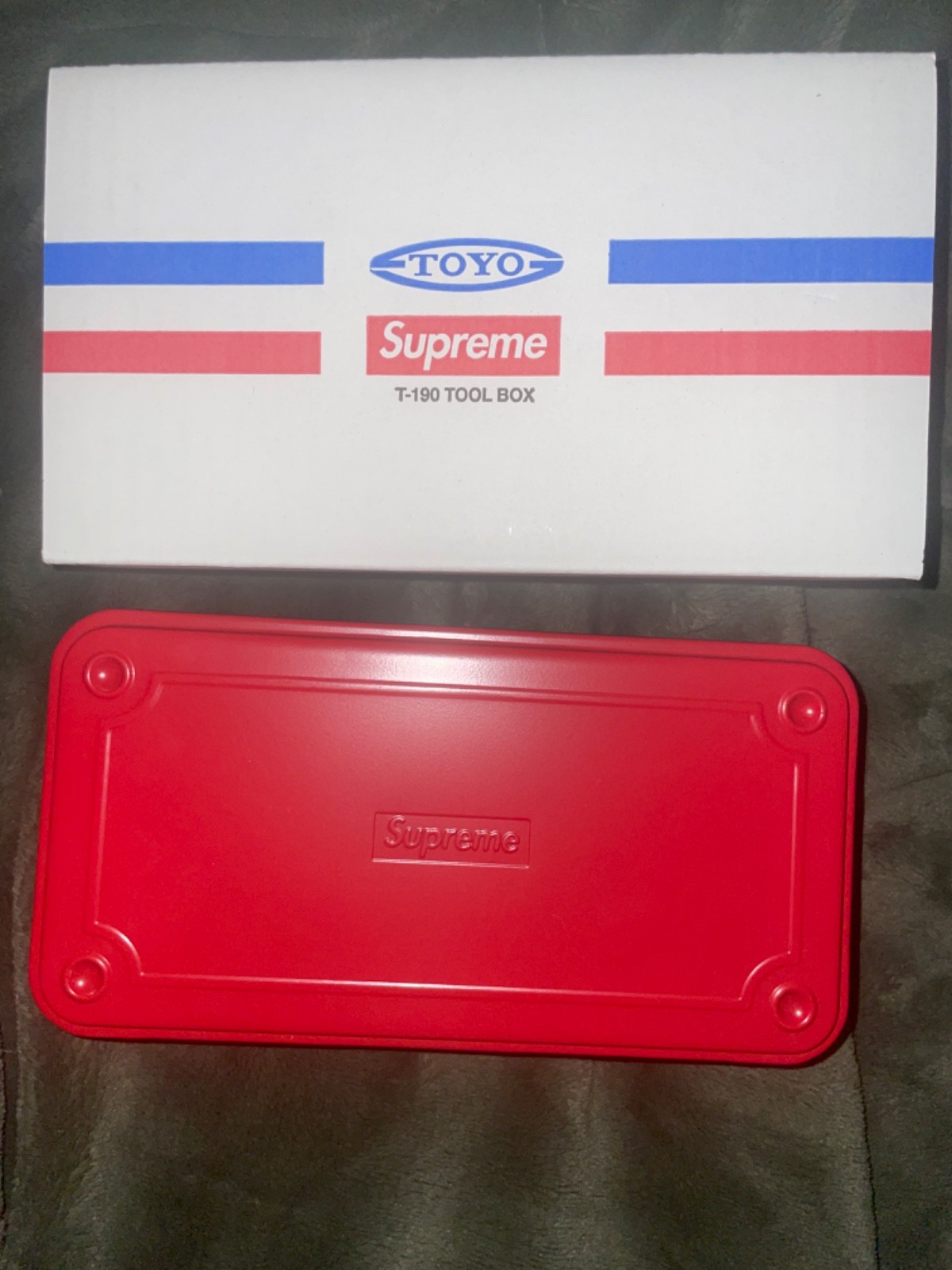 Supreme Toolbox TOYO Steel T-190 Mini Tool Box - Red | eBay