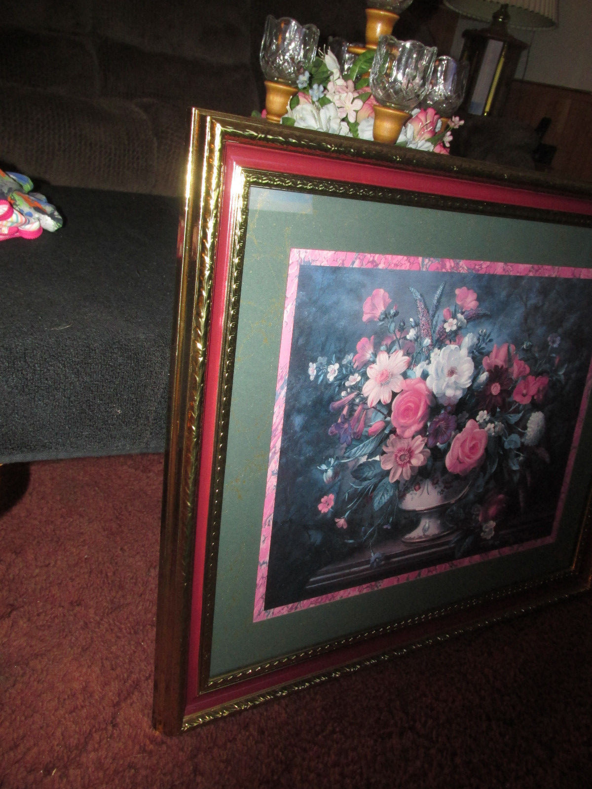 HOME INTERIORS FLORAL PICTURE  BY'' ALBERT WILLIAMS