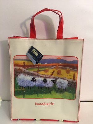 NWT Thomas Joseph Vinyl Medium Gusset Baad Girls Tote Bag $69.99 + Free Shipping