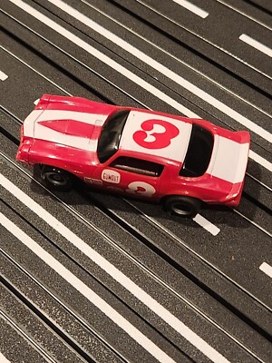 Vintage TYCO #3 Red/White 79 Chevy Camaro Z28 HO Slot Car LOT R