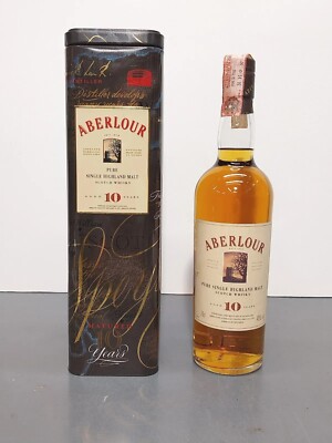 Whisky Aberlour 10 anni Pure Single Highland Malt Scotch bott..70 cl 40%