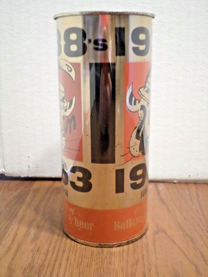Vtg Ballantine 218-18 Princeton 1938's 25th 16 oz Straight Steel Beer Can Mug