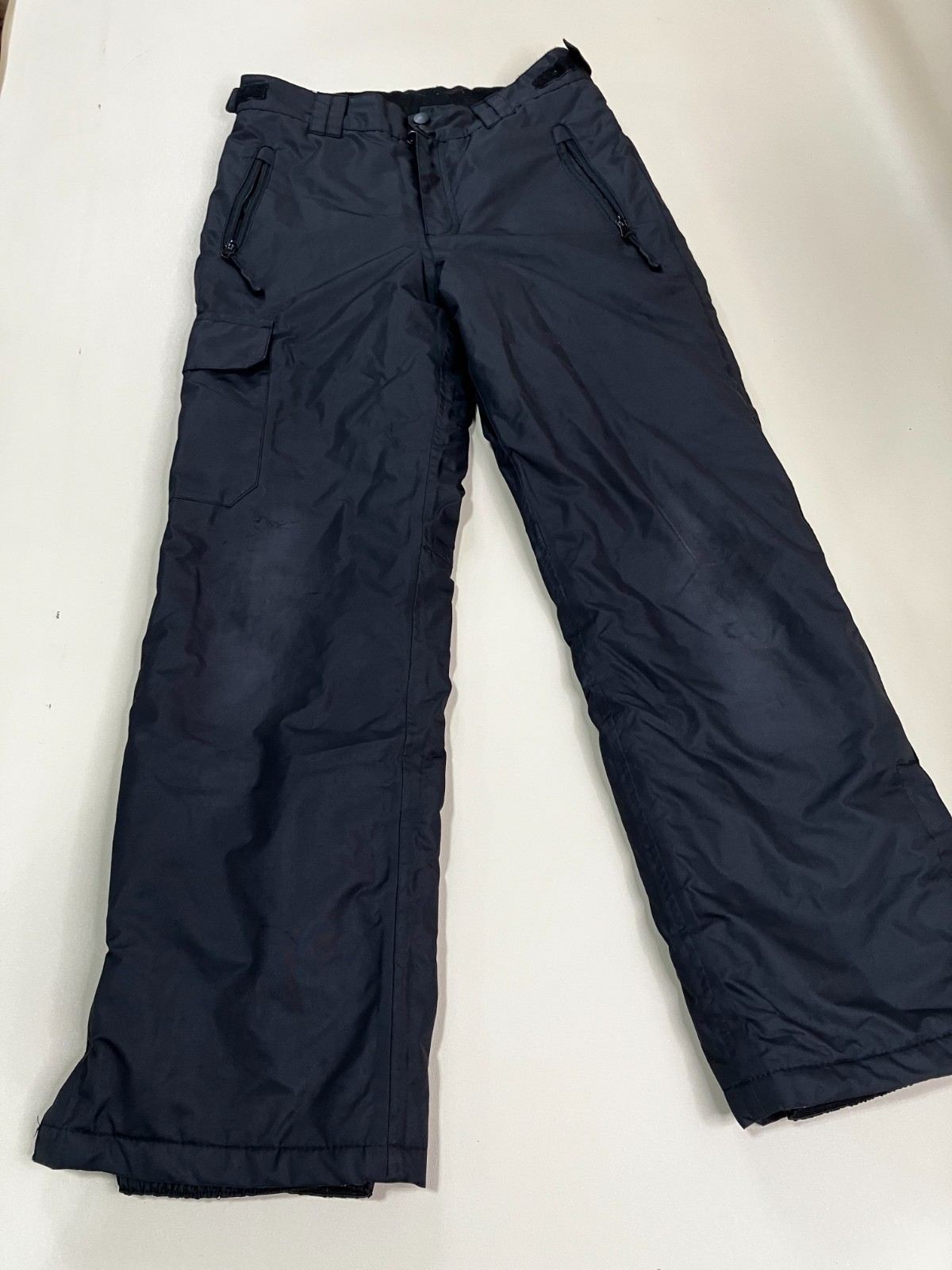 Wave Zone Black Ski Pants Size 12 Waterproof Cargo Kids Junior