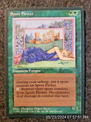 Spore Flower Fallen Empires LP Green Uncommon MAGIC GATHERING CARD (DS3D1G2)
