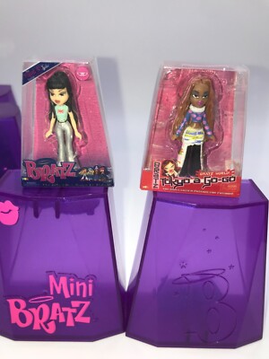 Mini Bratz Series 1 - JADE FLASHBACK  & TOKYO GO GO SASHA MINI DOLL NEW W CASE