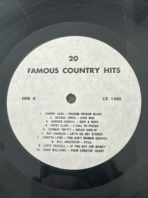 ***** RARE Johnny Cash I Walk The Line CR-1400 Patsy Cline ANTIQUE VINTAGE ****