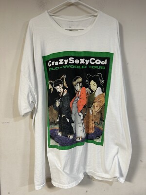 The Thread Shop, TLC Concert Tour White T Shirt Crazy Sexy Cool Tour Size 3X