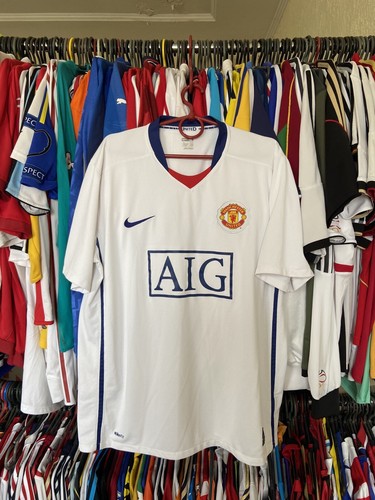 MANCHESTER UNITED 2008 2009 AWAY FOOTBAL SHIRT SOCCER JERSEY NIKE