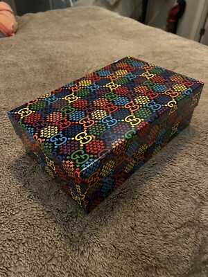 GUCCI Empty Shoe/Bag Or Gift Psychedelic GG Box, Multicolor Box BEAUTIFUL !!