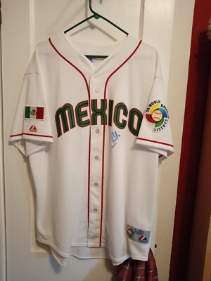 JORGE CANTU SIGNED Team Mexico 2006 WBC World Baseball Classic Jersey auto BONUS
