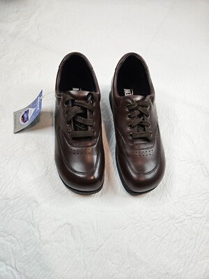 DREW Orthopedic Comfort Shoes Women Size 7M Brown Leather  Oxford Dri-Flex