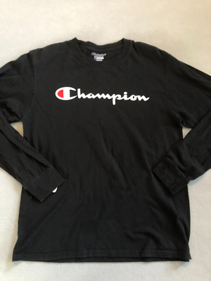 Black long sleeve on sale champion shirt