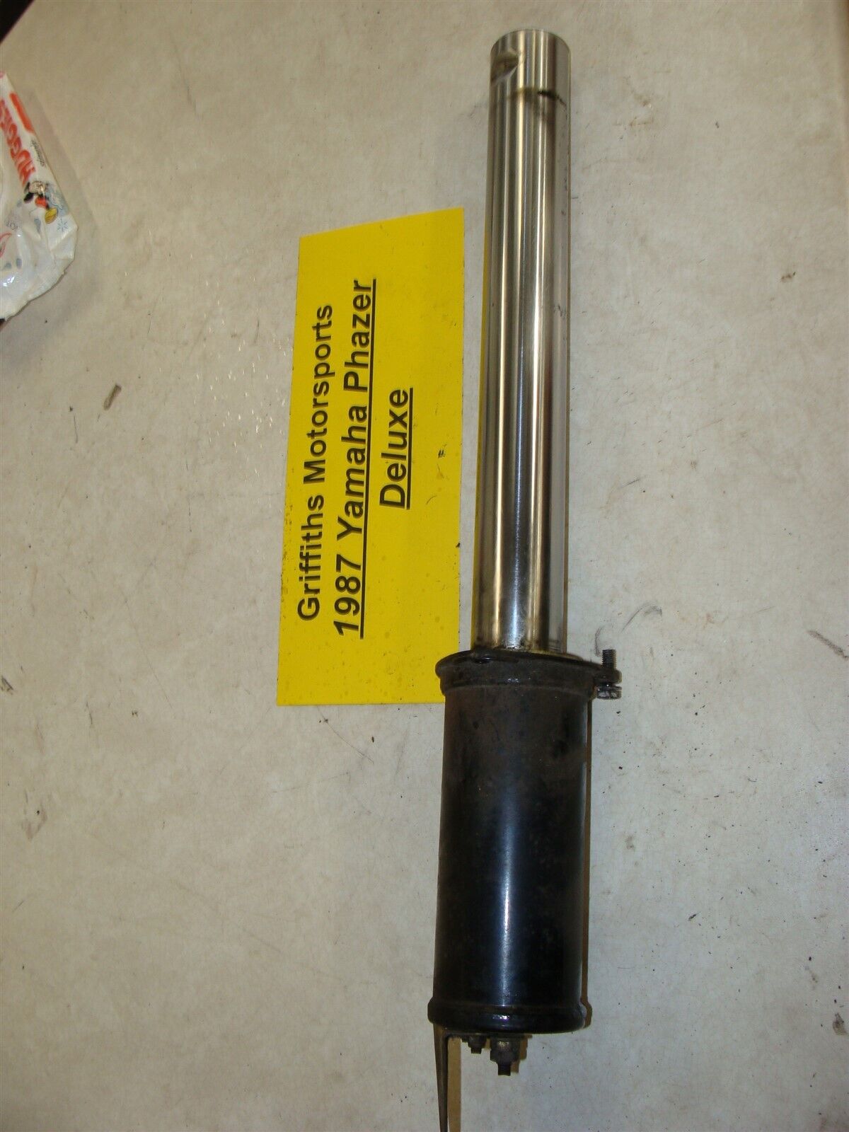 87 YAMAHA PHAZER DELUXE PZ480E front TSS strut shock 87 YAMAHA PHAZER DELUXE PZ480E front TSS strut shock