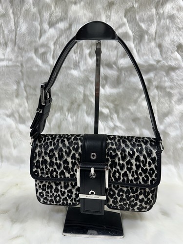 Michael Kors Colby Medium Leopard Print Calf Hair Shoulder