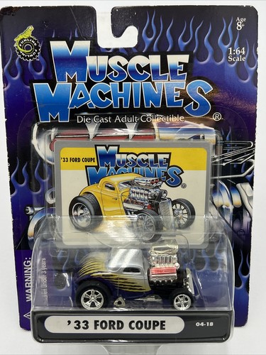 ミニカー MUSCLE MACHINES'33 FORD COUPE 1/18 MUSCLE MACHINES '33 FORD COUPE YELLOW 