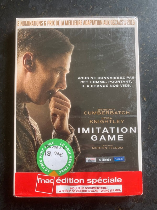 Imitation Game Dvd Morten Tyldum  Neuf