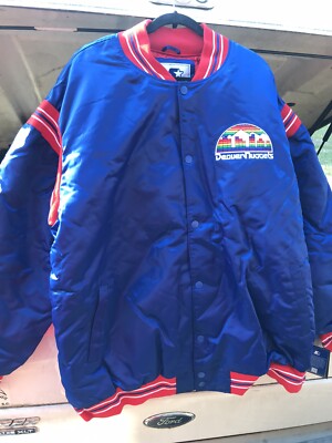 STARTER 6XL RETRO SATIN ENFORCER JACKET DENVER NUGGETS GIII NEW WITH TAGS