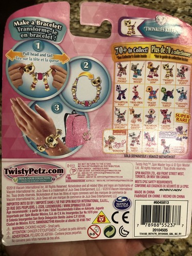 Twisty Petz GOLD Twinkles Kitty Pet Twists Into Bracelet 2018 Hot Toy List