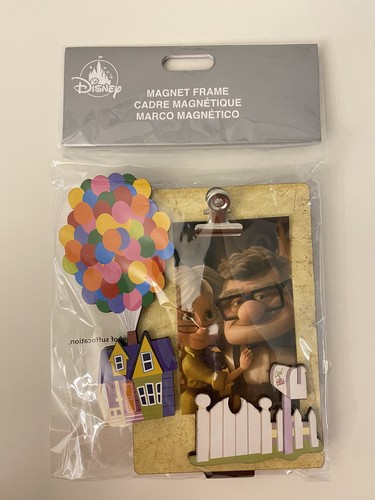 Disney Parks Magnet Frame Up Movie Carl & Ellie Refrigerator Mini Balloons New