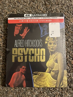 Alfred Hitchcock s Psycho | 2-Disc 4K Ultra HD/Blu-ray Steelbook | OOP!