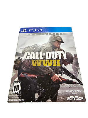 Call of Duty WWII Pro Edition Steelbook Case Game for Playstation