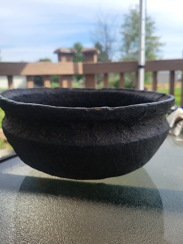 RARE! Antique Primitive Cauldron/smelting Pot Cast Iron 1700-1800's