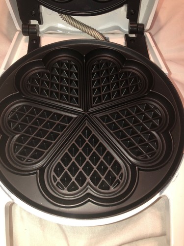 Heart Round Waffler Waffle Maker Swift Tsk-240 Iron 5 Hearts Valentine