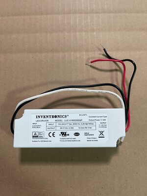New Inventronics LUC-018S035SSP LED Driver 18W 350mA Constant Current 100-277VAC