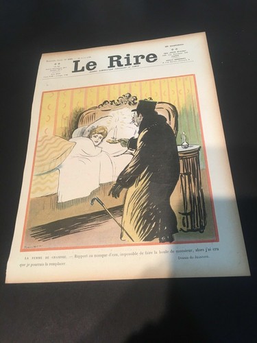 Original LE RIRE French Color Lithograph 1905 Illustrated By Jeanniot