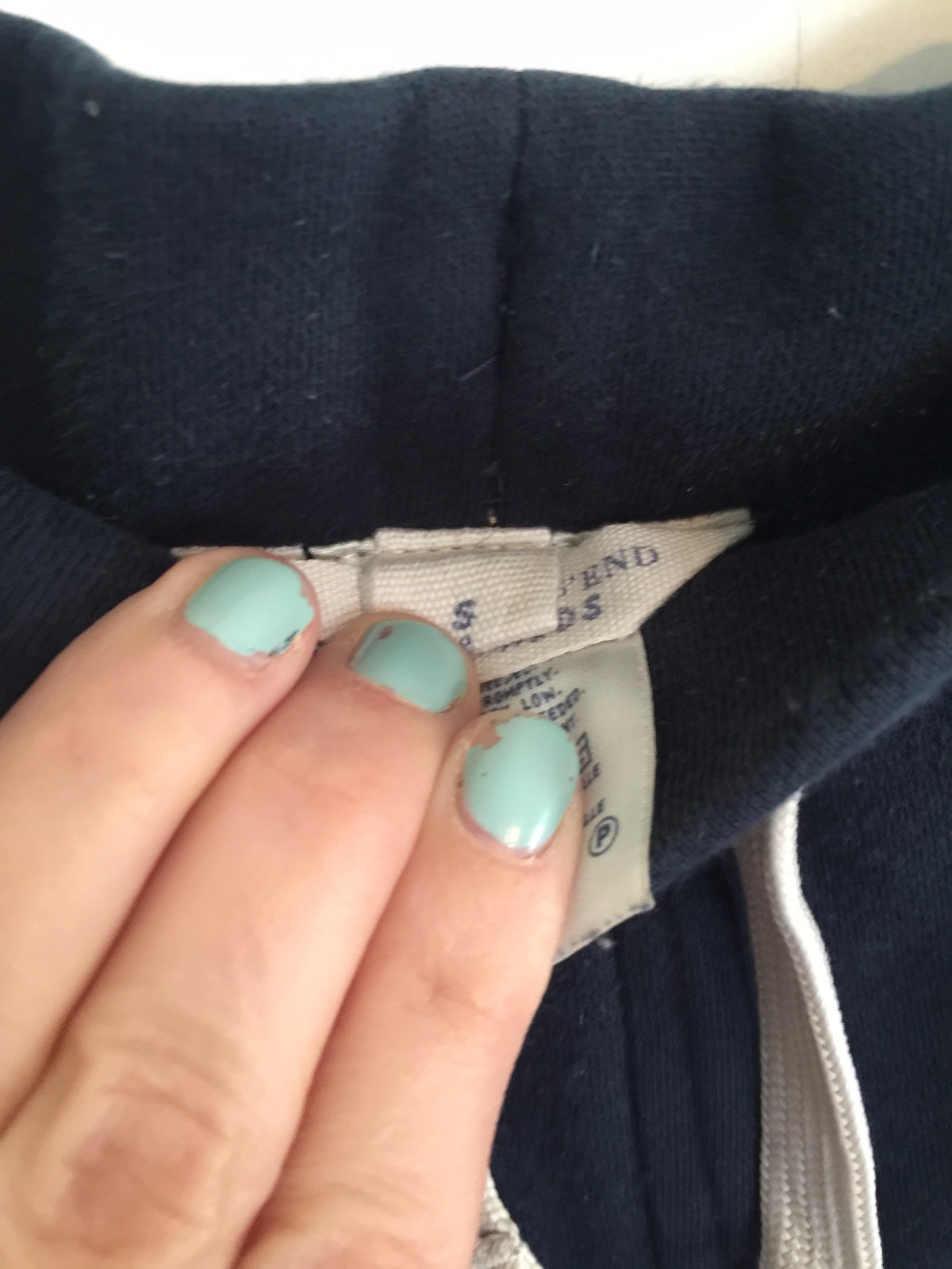 Lands End Kids Size SMALL Boys Pull On Sweat Shorts DRAWSTRING NAVY BLUE CC275SP