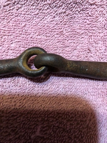 Antique Vintage Horse Bit Iron Primitive Western Decor Solid Cheek Bit Vintage