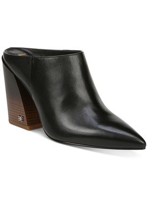 

SAM EDELMAN Женские туфли-мюли без шнуровки на каблуке Reverie Flare черного цвета, размер 6,5 м, Черный, G9265L1