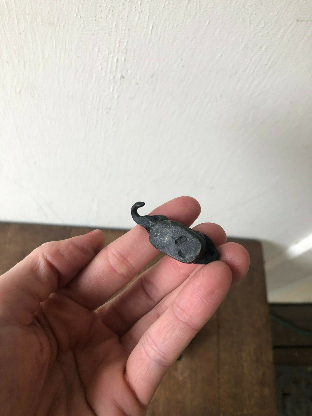 Set of 7 - Antique Burmese Bronze Interlocking ELEPHANT Opium Scale WEIGHTS