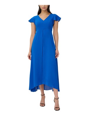 

ADRIANNA PAPELL Женский синий комбинезон с широкими штанинами на подкладке и корсажем синего цвета