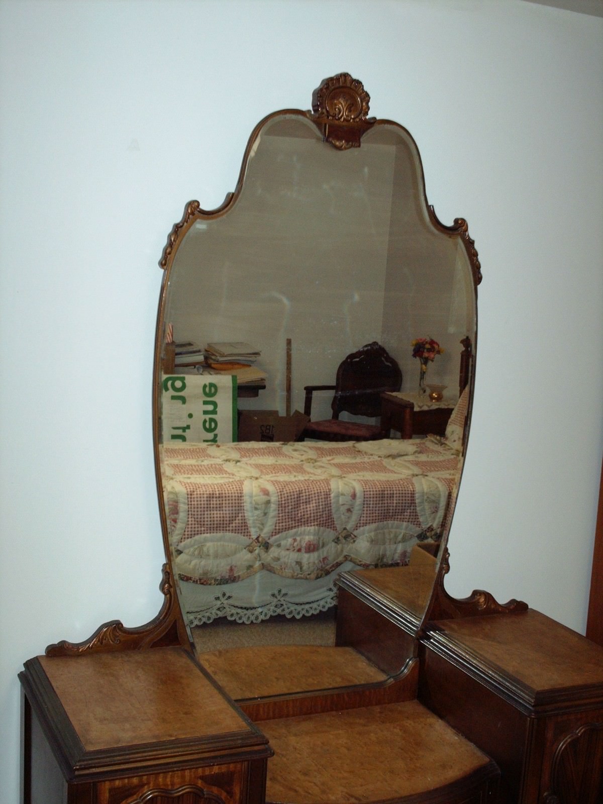 Furniture Victorian Antique Vanity Dresser