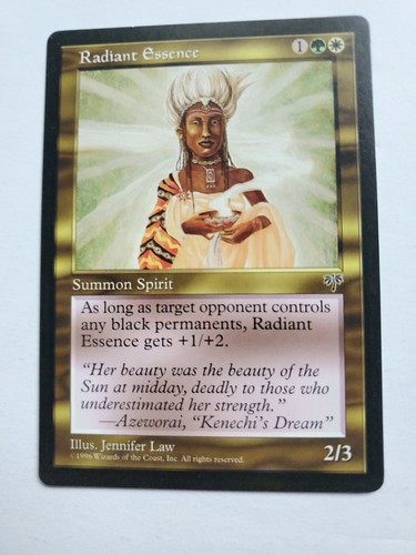 MTG Magic The Gathering Card Radiant Essence Summon Spirit