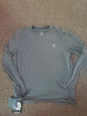 Salomon Cairn LS Running T-Shirt Large L NWT $65