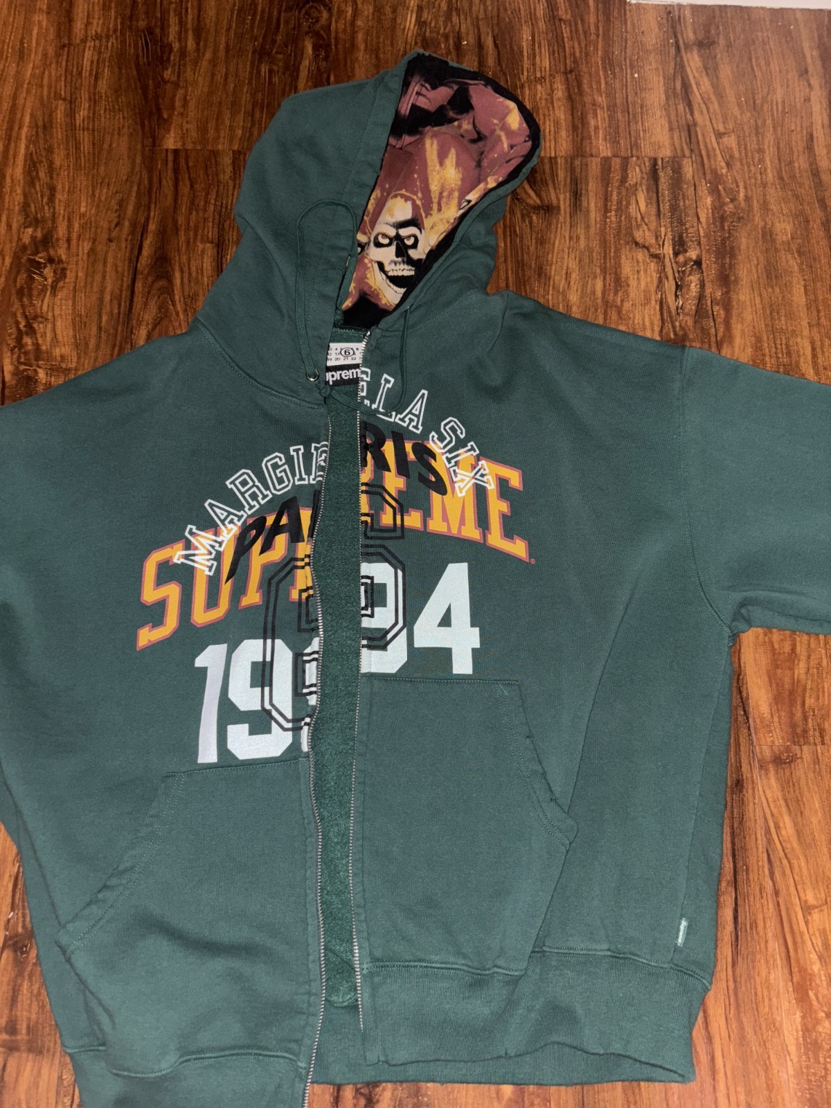Supreme x MM6 Maison Margiela Men's Zip Up Hooded Sweatshirt