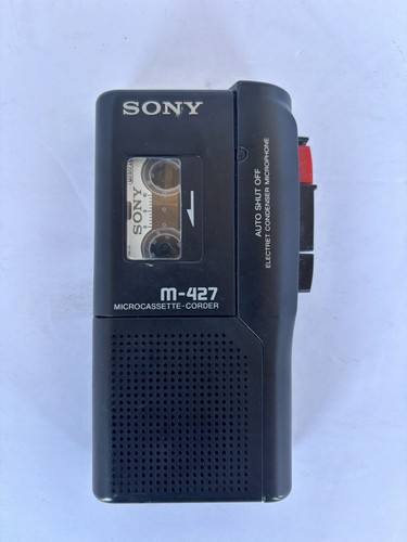 SONY M-427 Microcassette-Corder Handheld Recorder - W/ Cassette
