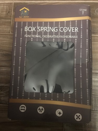 N Y Home Box Spring Cover Sleek Alternative For Bed Skirts Wrap